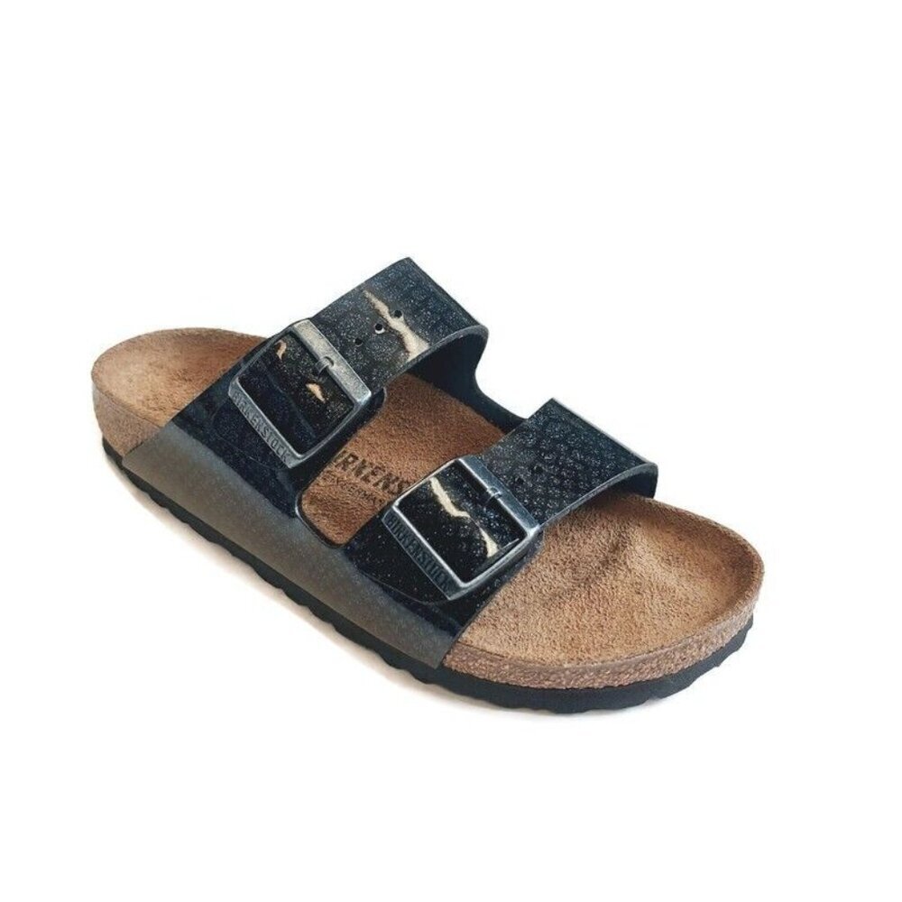 Birkenstock Arizona BF Sandals Magic Snake Glitter Womens Size 7-7.5 NARROW Fit